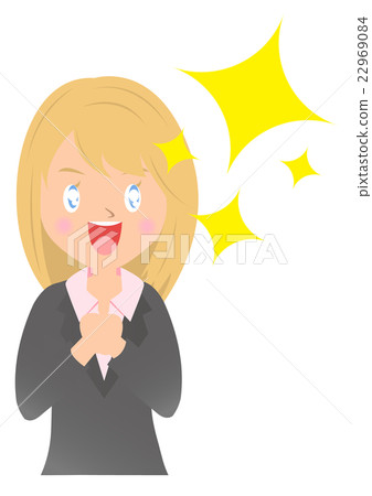 插图素材: 我很佩服的女员工