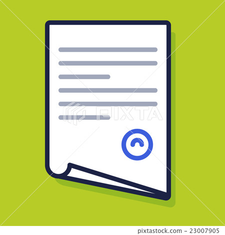 插图素材: file, document, paper, contract, agreement icon