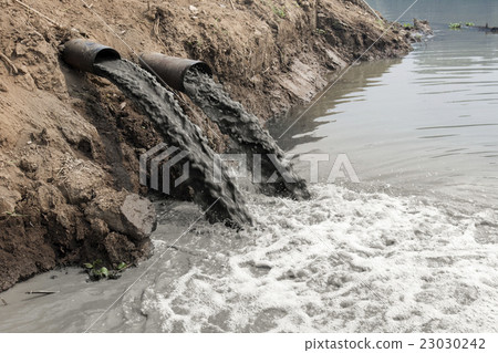 图库照片: water pollution