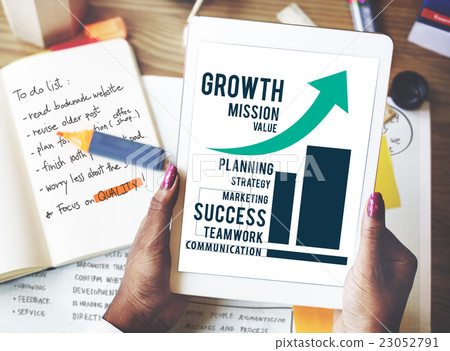 图库照片: growth process strategy success vision increase