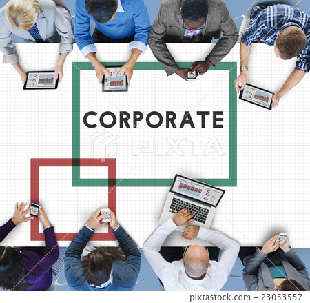 图库照片: corporate business team collaboration group concept