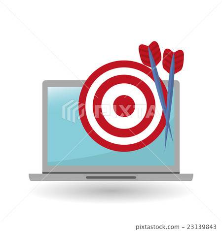 插图素材: target vector illustration , vector icon