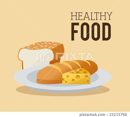 healthyfood艺术字,healthy艺术字 插图素材: healthy food design. organic icon. colorfull