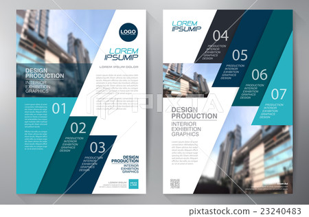插图素材: business brochure flyer design a4 template.