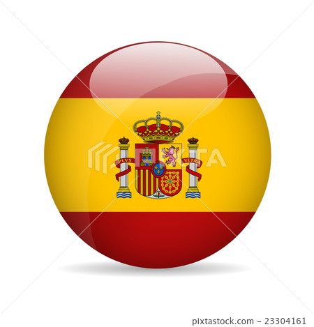 插图素材: flag of spain. vector illustration.