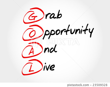 插图素材 goal grab opportunity and live