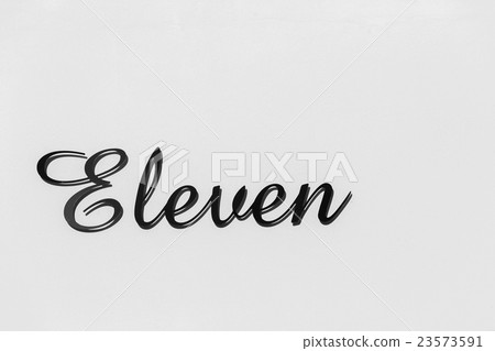 图库照片: number eleven sign