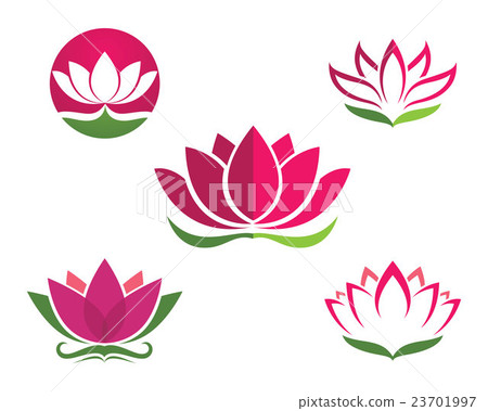 插图素材: lotus logo template