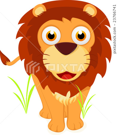 插图素材: cute lion cartoon