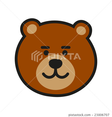 图库插图: brown bear icon vector illustration