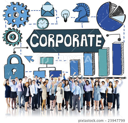 图库照片: corporate business organization management concept