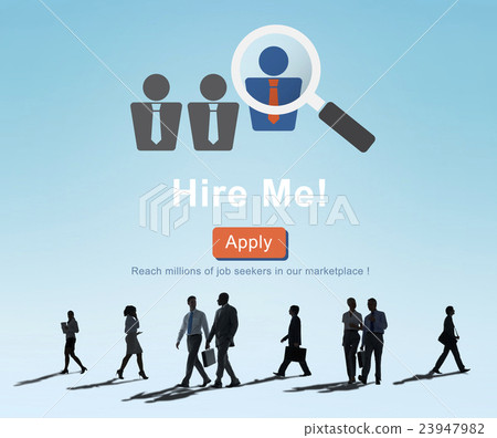 图库照片: hire me career employment hiring occupation concept