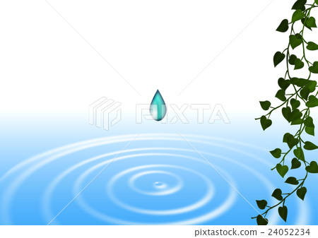 图库插图: waterdrop和波纹清洁图像