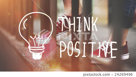 图库照片 think positive attitude optimism inspire concept