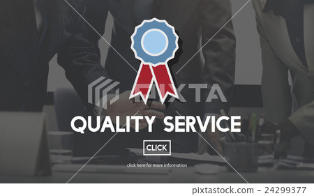 图库照片 quality service best guarantee value concept