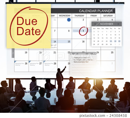 图库照片 due date deadline payment bill important notice