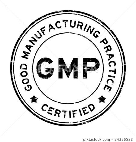 插图素材 grunge black gmp certified rubber stamp