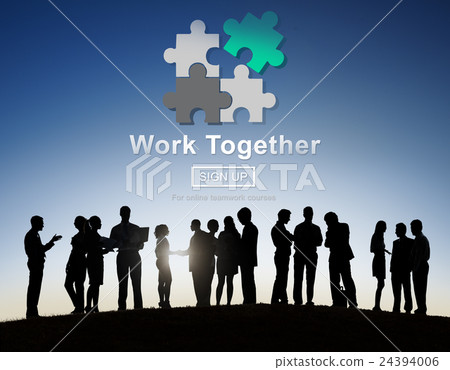 图库照片: work together teamwork collaboration union unity