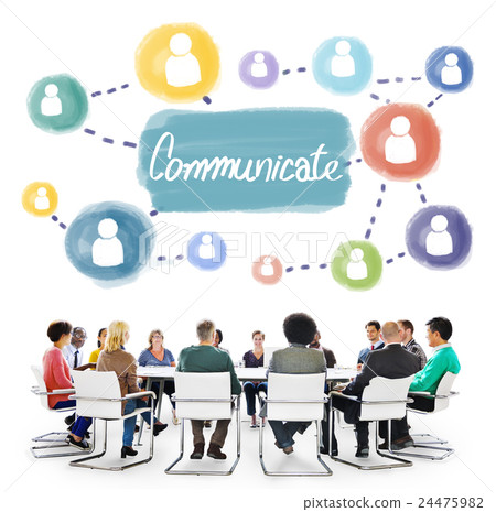 图库照片: communicate connection conversation discussion concept