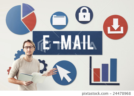 图库照片: e-mail communication connection internet concept