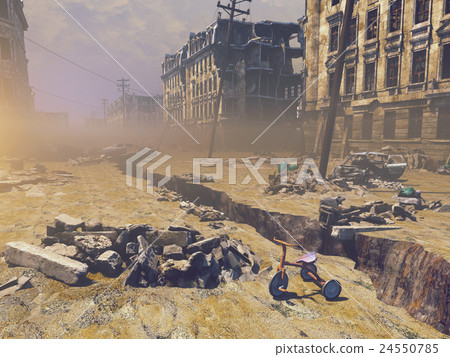 图库插图: ruins of a city