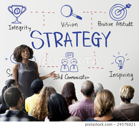 图库照片: strategy motivation objective planning vision concept