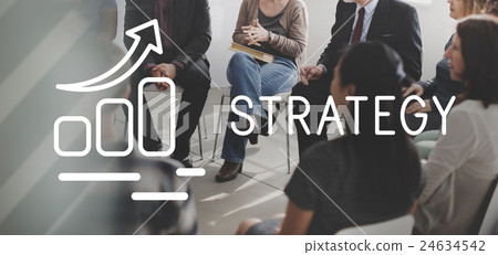 图库照片: strategy development motivation objective plan concept