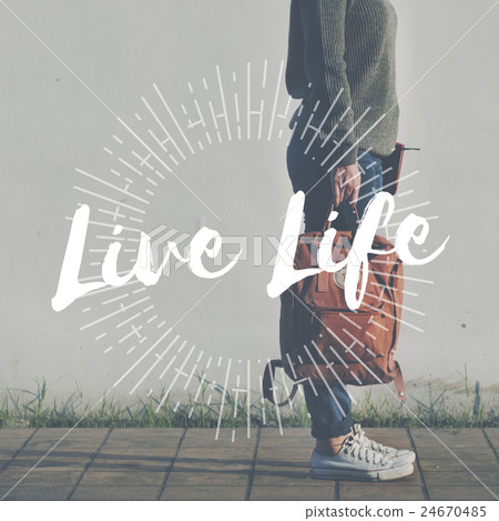 图库照片: live your life the way forward motivation aspirations