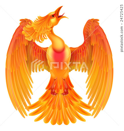 插图素材: phoenix fire bird