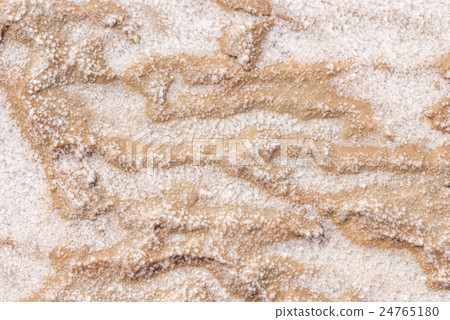 图库照片: dry salt lake bottom full of texture.