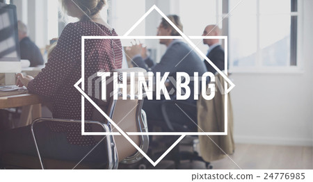 图库照片: big think positive inspiration motivation concept