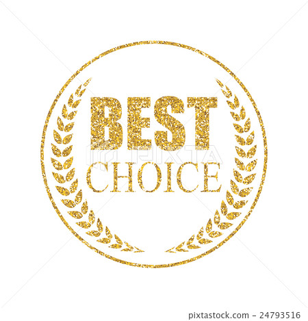 插图素材: best choice art golden medal icon sign