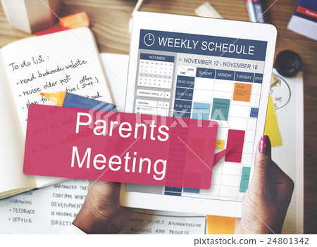 图库照片: weekly schedule reminder activities planner concept