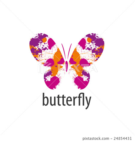 插图素材 vector butterfly logo