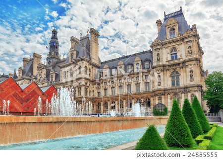 图库照片: hotel de ville in paris