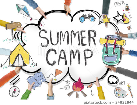 图库照片: summer camp adventure exploration enjoyment concept