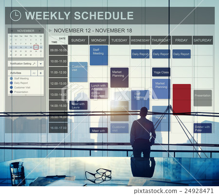 weekly,weeklyplanner 图库照片: weekly schedule to do list appointment concept