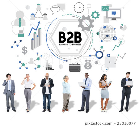 图库照片: b2b business to business corporate connection
