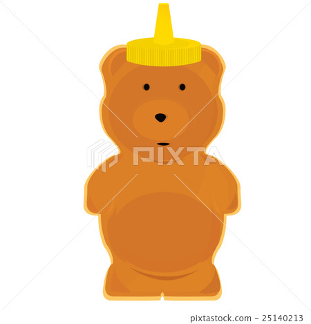 插图素材: honey bear