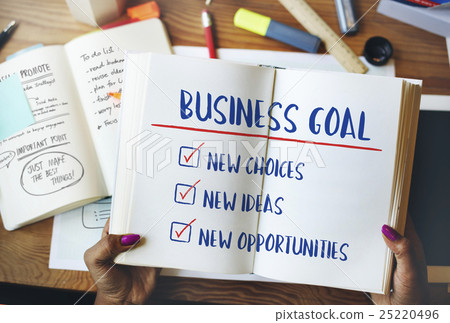 图库照片: business development to do listt goals concept