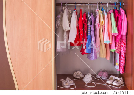 图库照片: children"s small wardrobe closet