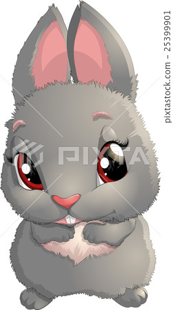 插图素材: cute rabbit cartoon