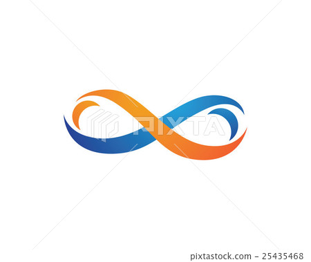 插图素材: infinity logo template