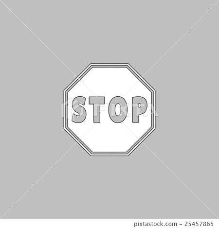 插图素材: vector stop sign icon computer symbol