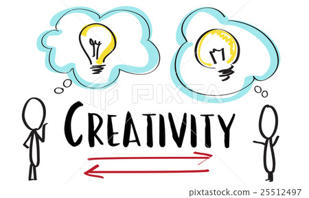 插图素材: creativity ideas brainstorm communication light bulb