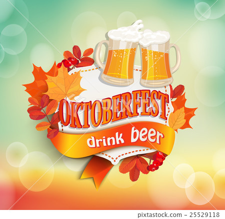 插图素材: vintage frame for octoberfest.