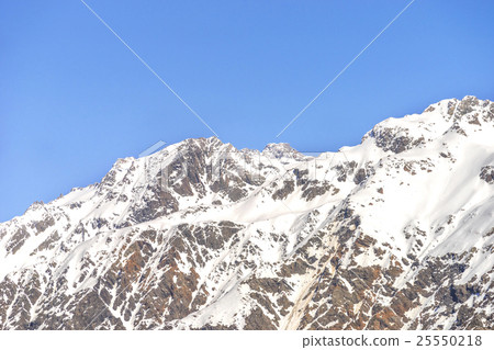 图库照片: hill snow mountain