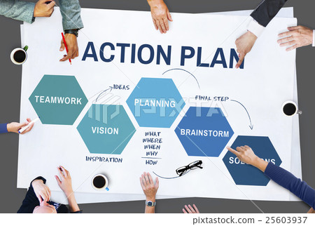 图库照片: business plan strategy development process graphic