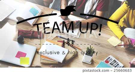图库照片: teamwork team building spirit togetherness concept
