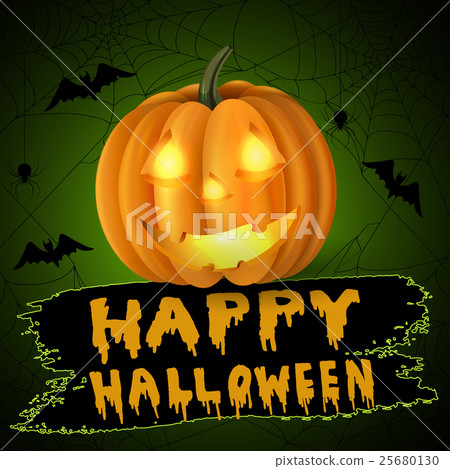 插图素材: scary jack o lantern halloween pumpkin